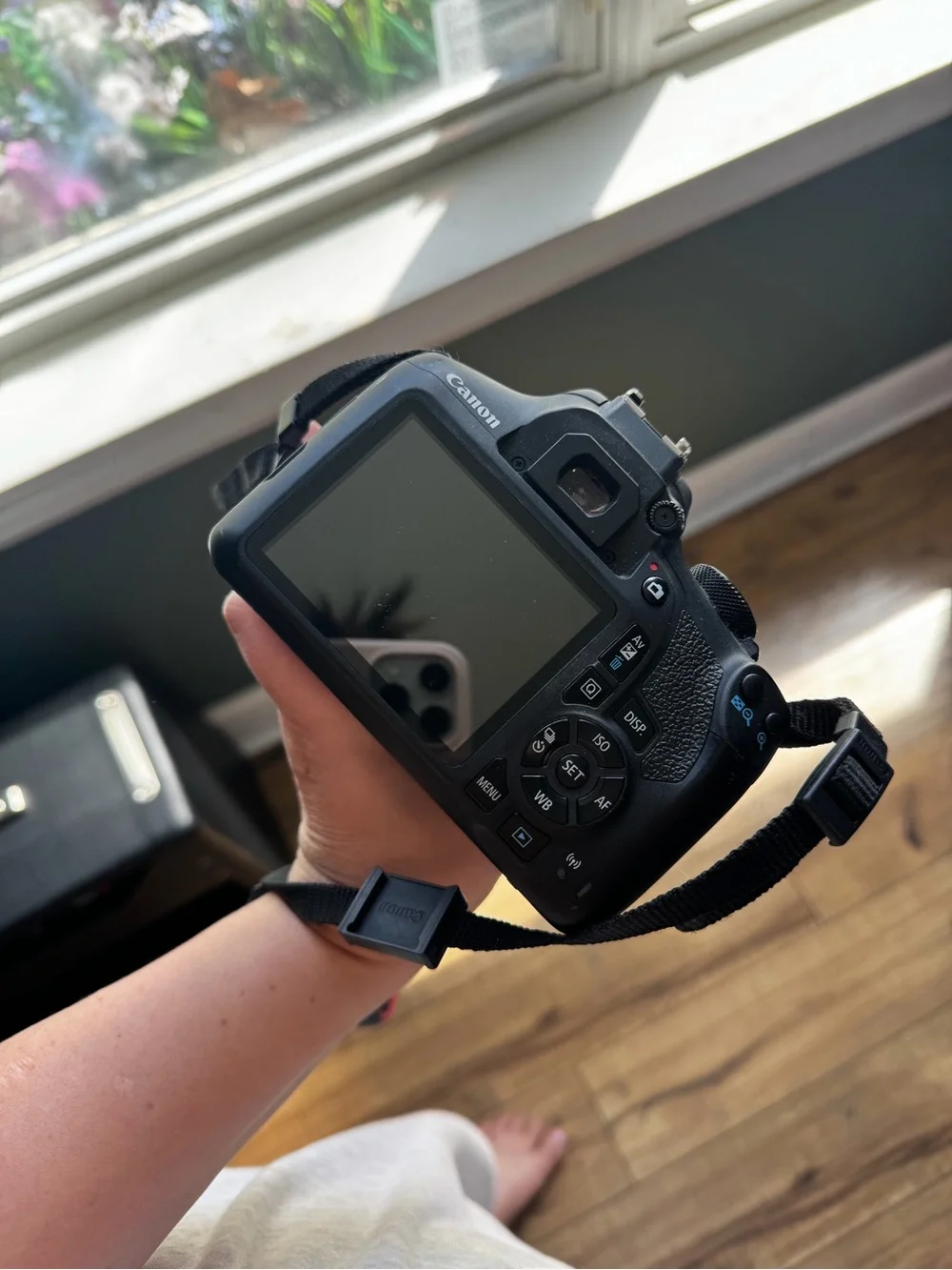 Canon Black DSLR with 18-55mm Zoom Lens